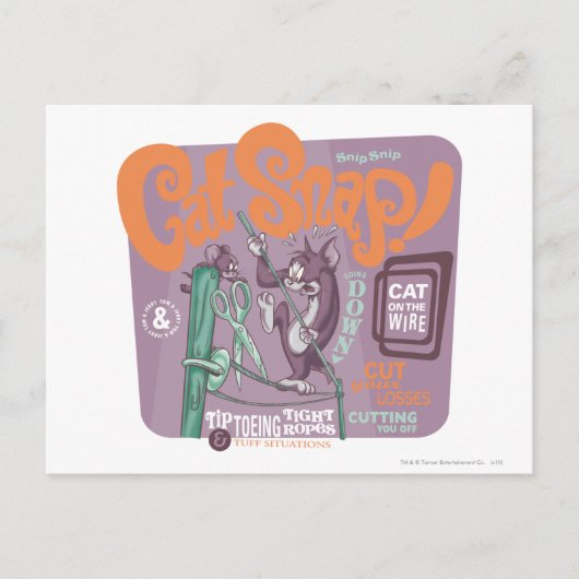 Tom en Jerry Cat Snap Briefkaart (Voorkant)
