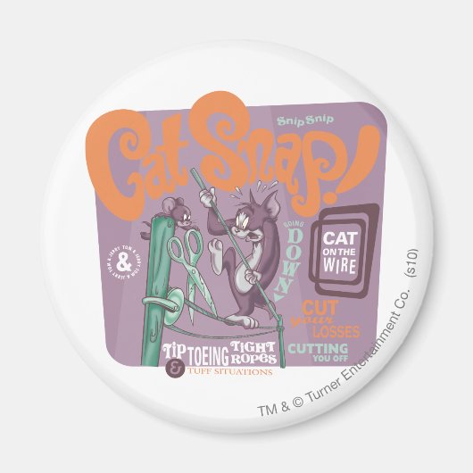 Tom en Jerry Cat Snap Magneet (Voorkant)