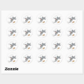 Tom en Jerry Chase Draaien Ronde Sticker (Vel)
