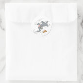 Tom en Jerry Chase Draaien Ronde Sticker (Tas)