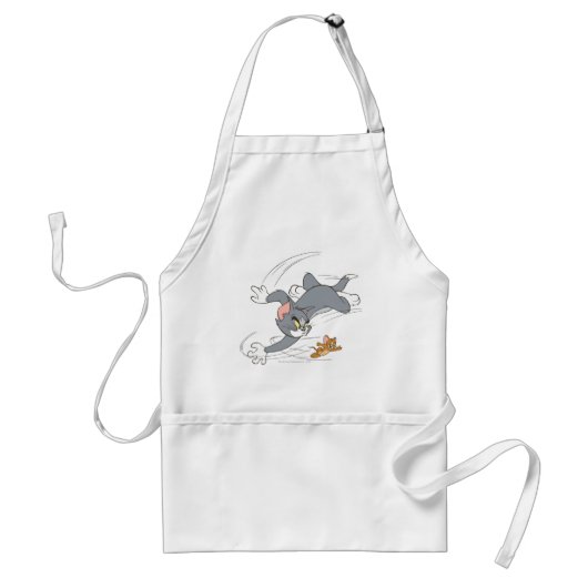Tom en Jerry Chase Draaien Standaard Schort (Voorkant)