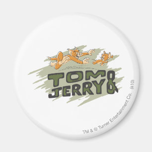Tom en Jerry Chase Logo Magneet