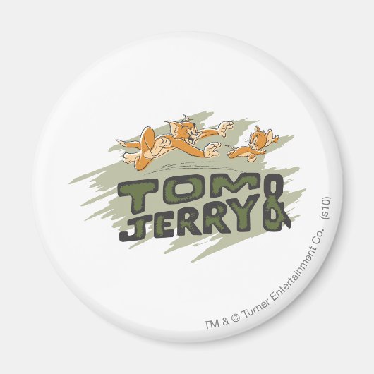 Tom en Jerry Chase Logo Magneet (Voorkant)