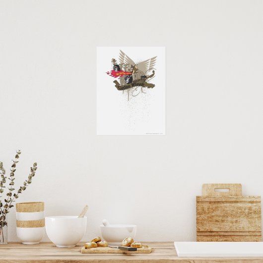 Tom en Jerry Custome Wheels Poster (Keuken)