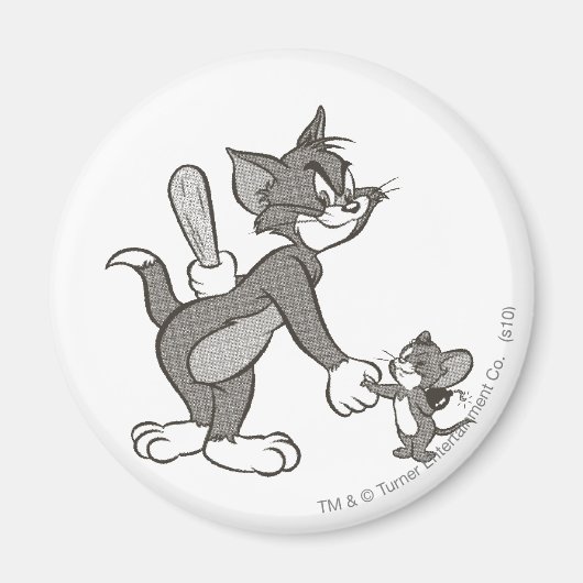 Tom en Jerry Deceitful Handshake Magneet (Voorkant)
