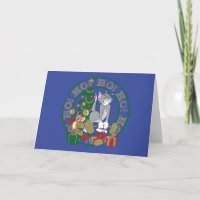 Tom en Jerry die Cadeaus openen
