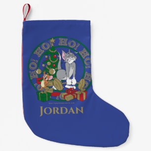 Tom en Jerry die Cadeaus openen Kleine Kerstsok