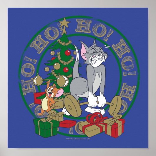 Tom en Jerry die Cadeaus openen Poster (Voorkant)