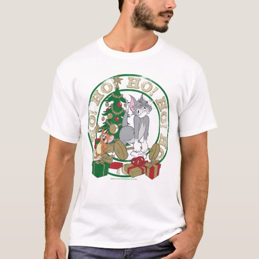 Tom en Jerry die Cadeaus openen T-shirt (Voorkant)