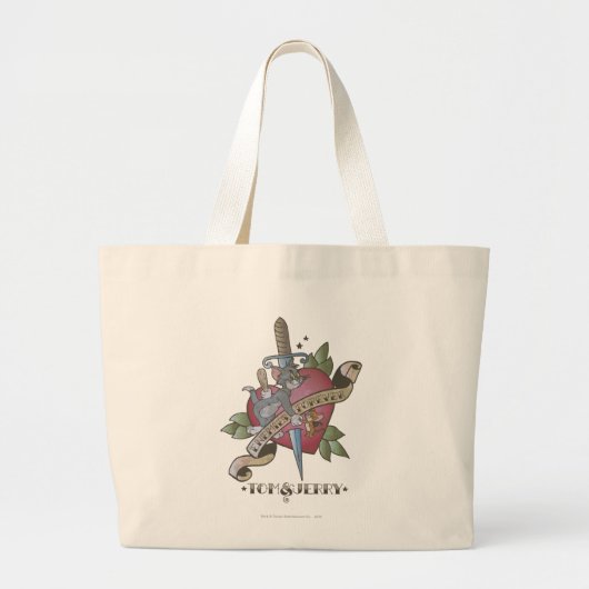 Tom en Jerry Enemies Forever 2 Grote Tote Bag (Voorkant)