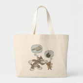Tom en Jerry Evil Thoughts Grote Tote Bag (Voorkant)