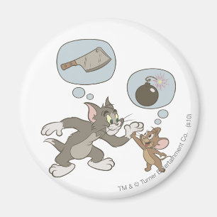 Tom en Jerry Evil Thoughts Magneet
