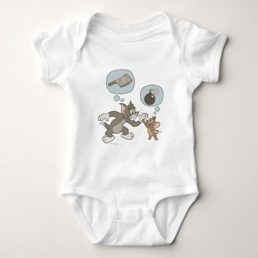 Tom en Jerry Evil Thoughts Romper (Voorkant)
