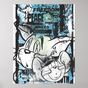 Tom en Jerry Grimey Poster