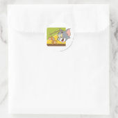 Tom en Jerry Hanna Barbera Logo Ronde Sticker (Tas)