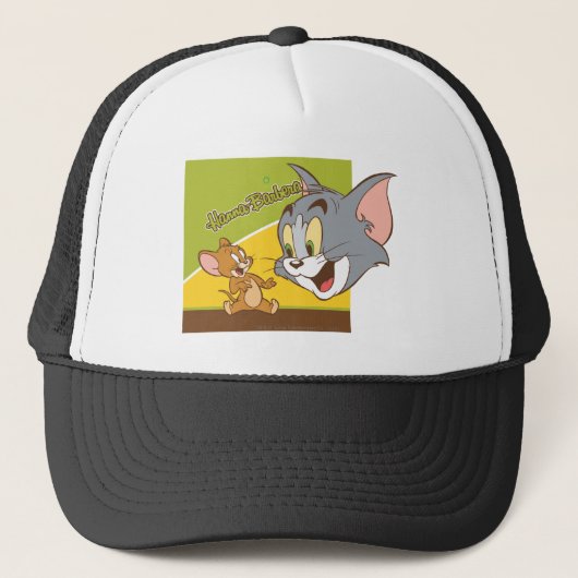 Tom en Jerry Hanna Barbera Logo Trucker Pet (Voorkant)
