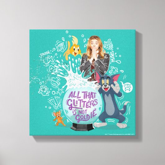 Tom en Jerry - het enige dat glitters zijn is niet Canvas Afdruk (Voorkant)