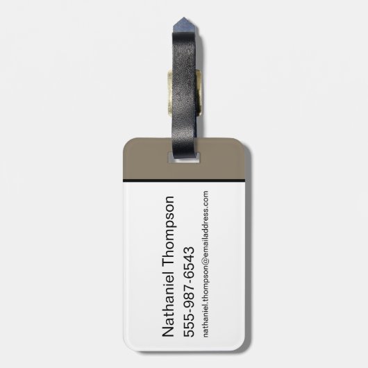 Tom en Jerry "Het is tijd om te surfen" Bagagelabel (Achterkant verticaal)