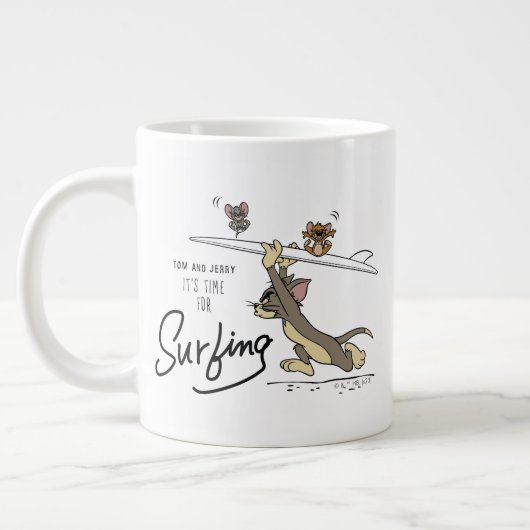 Tom en Jerry "Het is tijd om te surfen" Extra Grote Beker (Links)