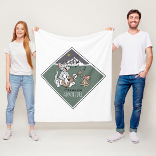 Tom en Jerry "Het is tijd voor avontuur" Fleece Deken