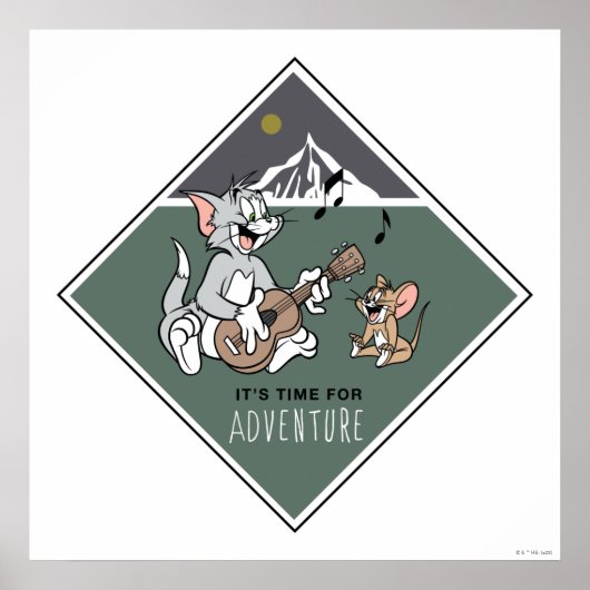 Tom en Jerry "Het is tijd voor avontuur" Poster (Voorkant)