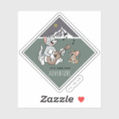 Tom en Jerry "Het is tijd voor avontuur" Sticker (Vel)