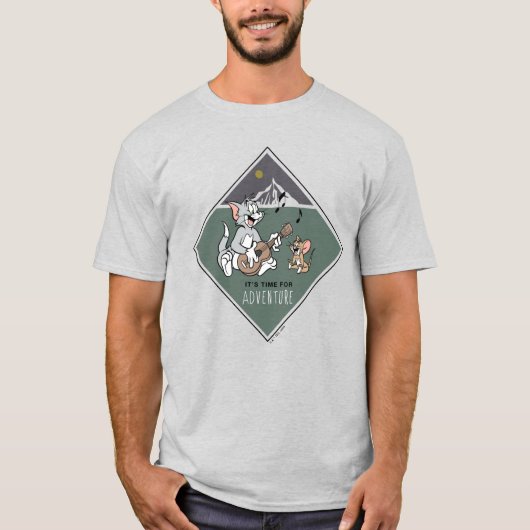 Tom en Jerry "Het is tijd voor avontuur" T-shirt (Voorkant)