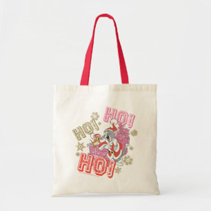 Tom en Jerry "Ho! Ho! Ho!" Kerstman cadeau leverin Tote Bag