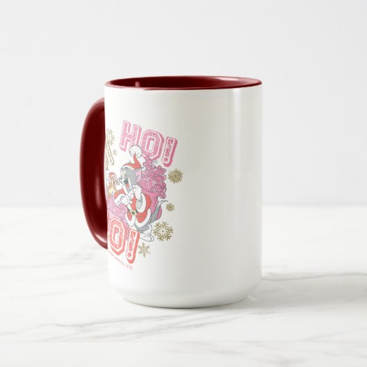 Tom en Jerry "Ho! Ho! Ho!" Santa Cft-levering Mok (Voorkant links)