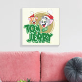 Tom en Jerry Holiday Logo Canvas Afdruk (Insitu (Woonkamer))