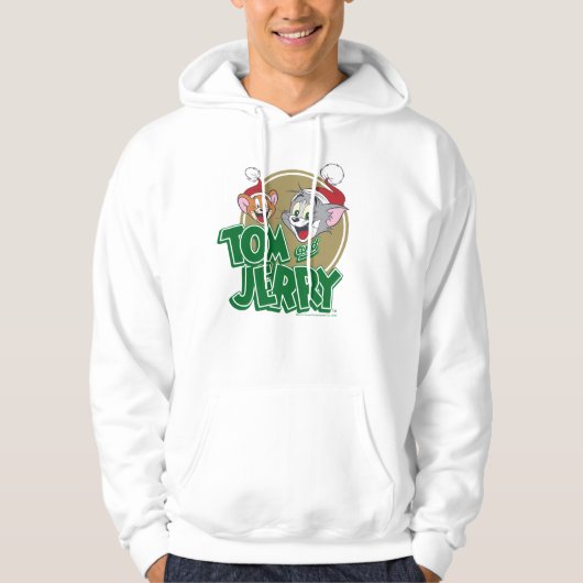 Tom en Jerry Holiday Logo Hoodie (Voorkant)