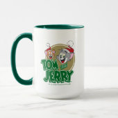 Tom en Jerry Holiday Logo Mok (Links)