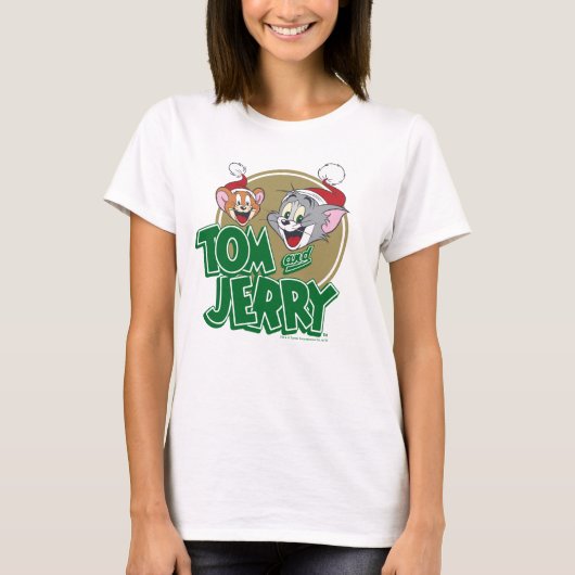 Tom en Jerry Holiday Logo T-shirt (Voorkant)