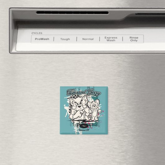 Tom en Jerry Hollywood CA Magneet (Insitu (Vaatwasser))
