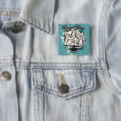 Tom en Jerry Hollywood CA Vierkante Button 5,1 Cm (In situ)