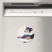 Tom en Jerry lezen een boek Magneet (Insitu (Vaatwasser))