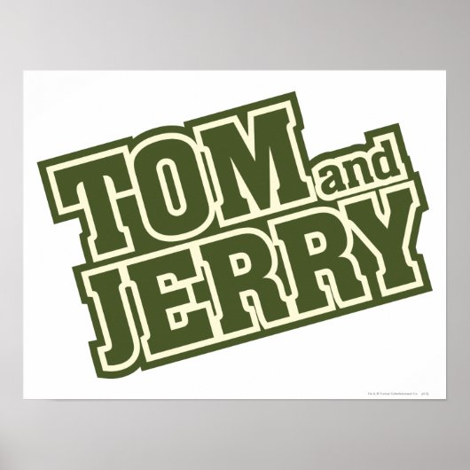Tom en Jerry Logo 3 Poster (Voorkant)