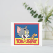 Tom en Jerry Logo Flat Briefkaart (Staand voorkant)