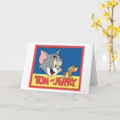 Tom en Jerry Logo Flat Kaart (Gele Bloem)