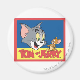 Tom en Jerry Logo Flat Magneet