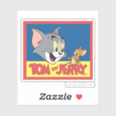 Tom en Jerry Logo Flat Sticker (Vel)