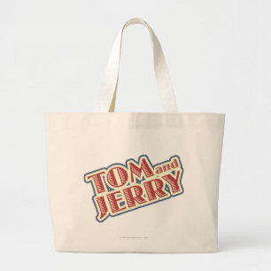 Tom en Jerry Logo Grote Tote Bag