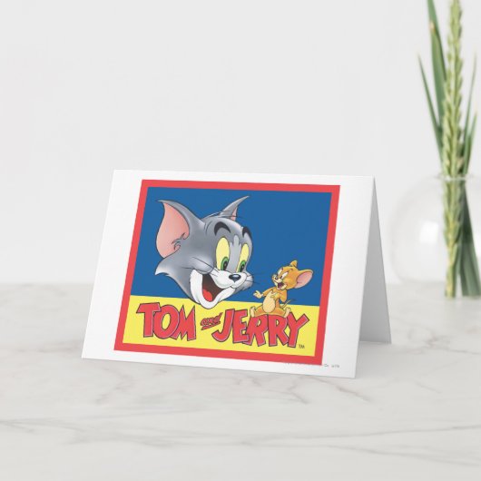 Tom en Jerry Logo Shaded Kaart (Voorkant)