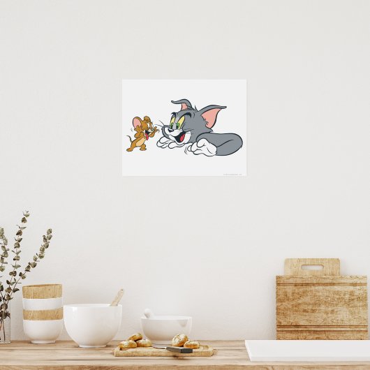Tom en Jerry Make Faces Poster (Keuken)