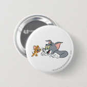 Tom en Jerry Make Faces Ronde Button 5,7 Cm (Voorkant /achterkant)