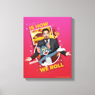 Tom en Jerry met Terrance - zo rollen we Canvas Afdruk