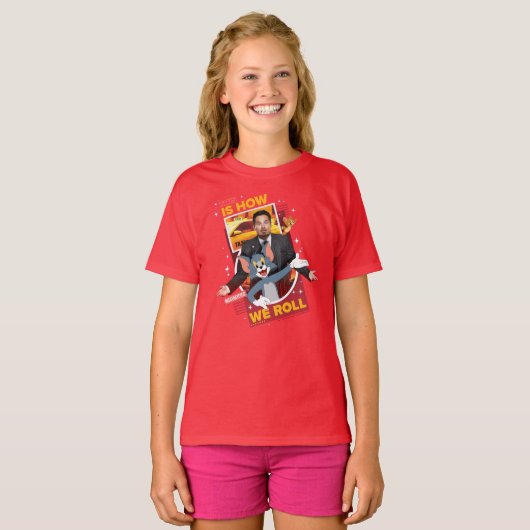 Tom en Jerry met Terrance - zo rollen we T-shirt (Voorkant volledig)