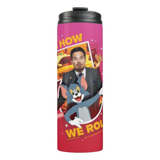 Tom en Jerry met Terrance - zo rollen we Thermosbeker (Voorkant)