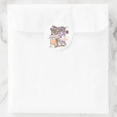 Tom en Jerry Mouse Trapped Ronde Sticker (Tas)