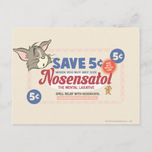 Tom en Jerry Nosensatol Coupon Briefkaart
